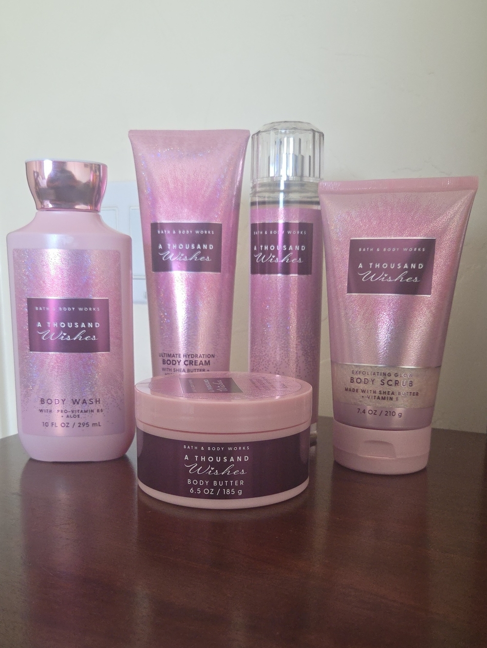 Bath & Body Works A Thousand Wishes Pink Body Care Set